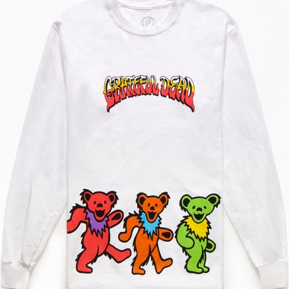 Grateful Dead Tops - Grateful Dead White Shirt with Colorful Bears NWOT